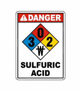Danger Sulfuric acid