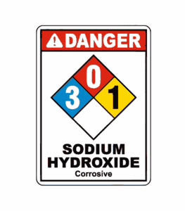 Danger Sodium Hydroxide Corrosive