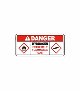Danger Hydrogen Extremely flammable gas